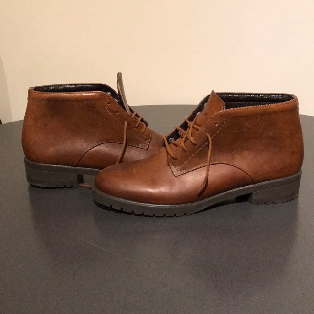 Adorable Brown Leather Booties